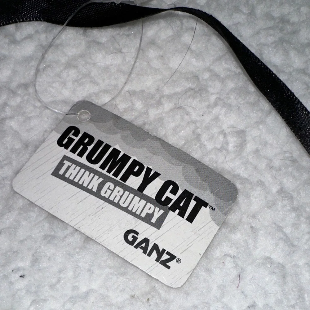 Ganz Grumpy Cat This Is My Happy Face Cotton Canvas Wall Hanging Banner HGC13305